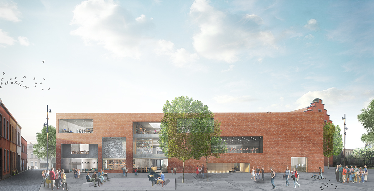 KAAN Architecten designs Library Academy of Performing Arts in